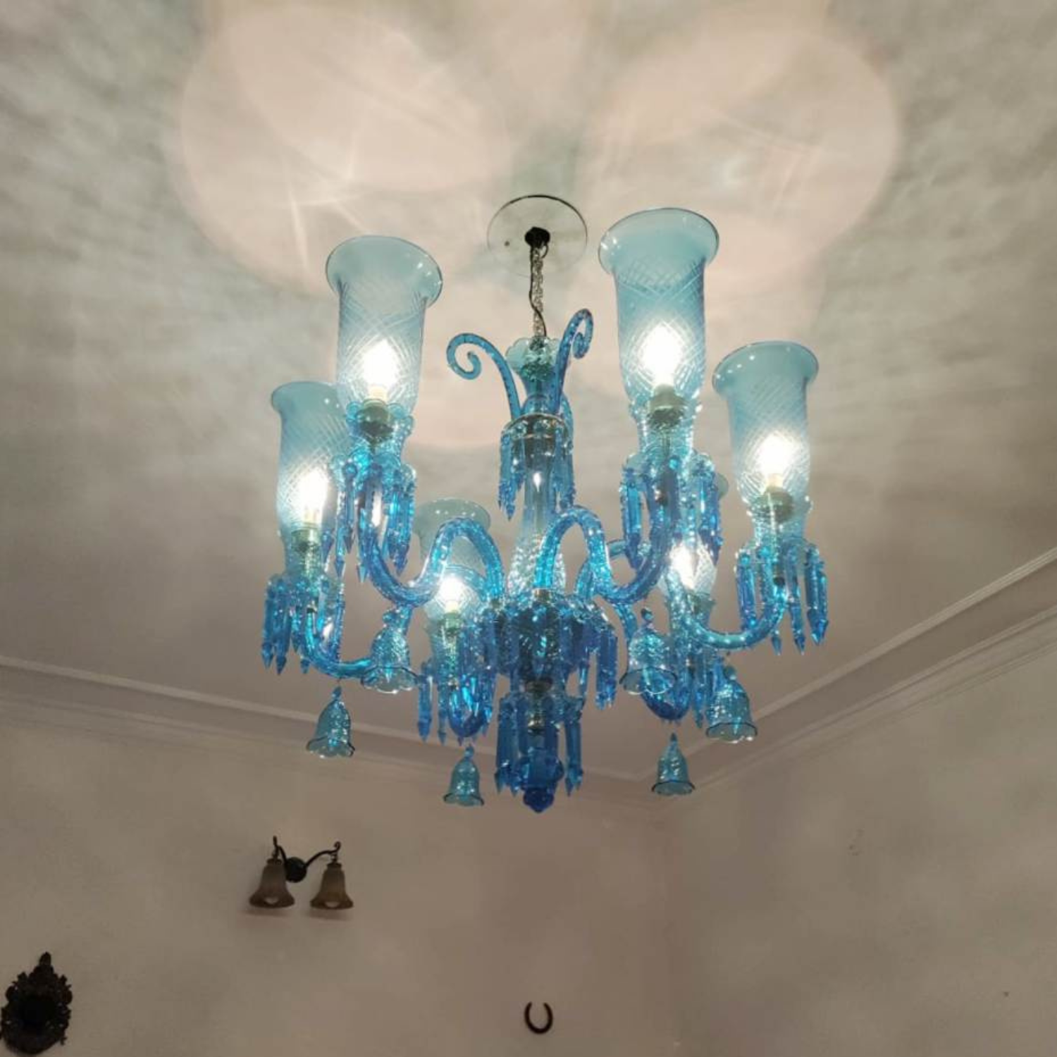 Blue Chandelier