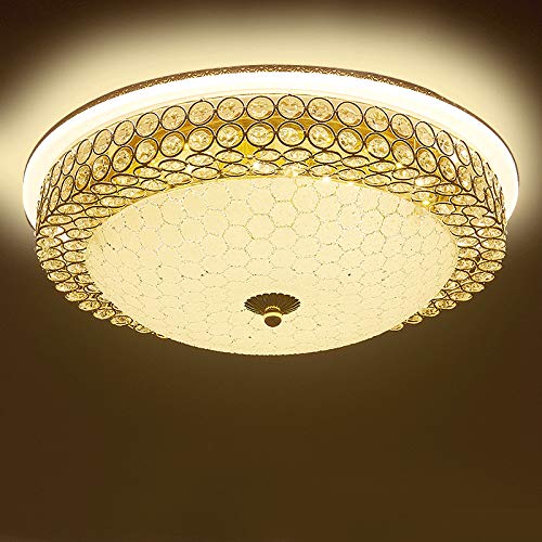 Elegant-Crystal-Flush-Mount-Ceiling-Light-18W-LED-Chandelier-Fixture.