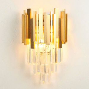Gold Metal and Crystal Wall Light Buy LED Wall Lights